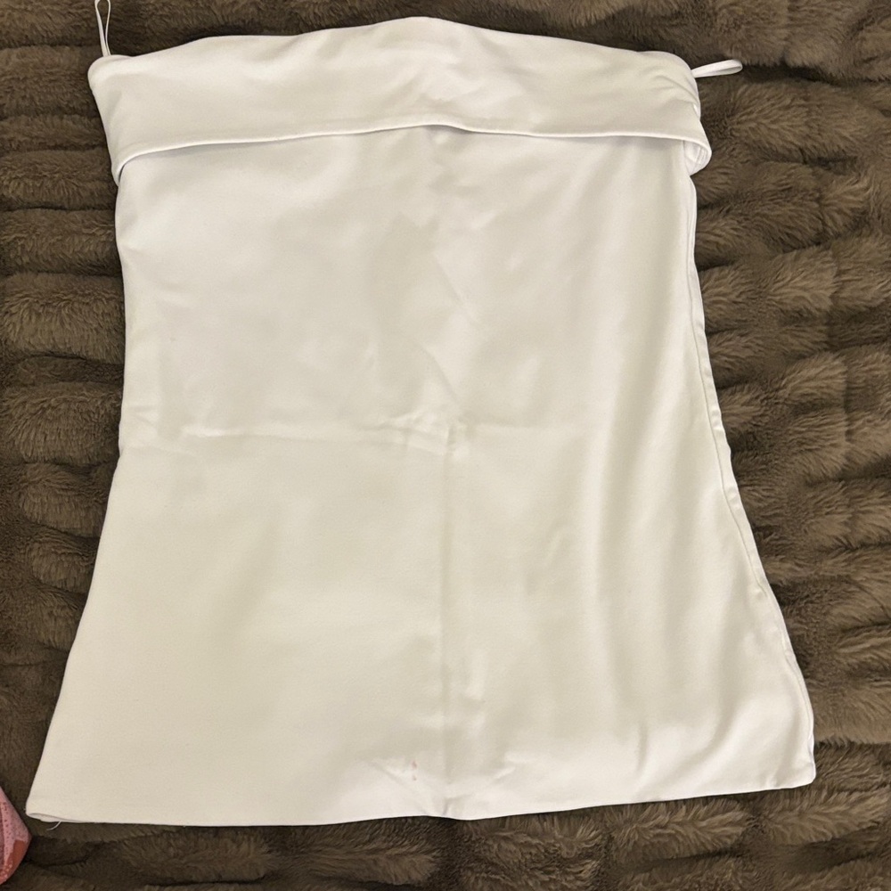Aritzia White Strapless Top